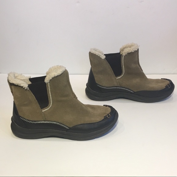 Lands’ End Shearling Pull-On Winter Boots - Picture 3 of 8